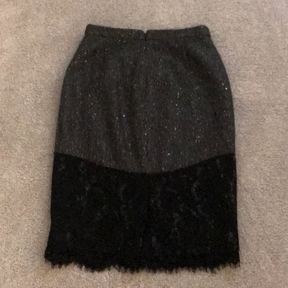 J.Crew The Perfect Party Skirt Gray Wool 00 - Picture 6 of 9